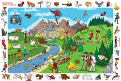 Galeria - zdjęcie nr. 2 - Puzzle 54 obserwacyjne  Wycieczka w góry