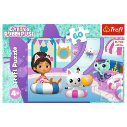 Galeria - zdjęcie nr. 3 - Puzzle 60 Gabby na basenie  Gabby's Dollhouse