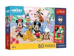 Puzzle 60 Mickey and Friends + plakat TREFL