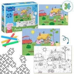 Puzzle 60 Peppa Pig 2 in 1