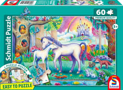 Puzzle 60 PQ Mama jednorożec i źrebię 114365