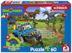 Puzzle 60 SCHLEICH Dinozaury + figurka 112296