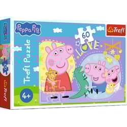 PUZZLE 60 Szczęśliwa świnka Peppa Pig 17414