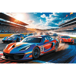 Galeria - zdjęcie nr. 2 - Puzzle 60 Szybka wyścigówka 17403