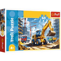 Puzzle 60 Traktor koparko ładowarka 17406