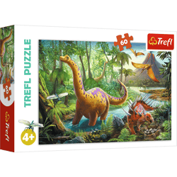 Puzzle 60 Wędrówka dinozaurów 17319