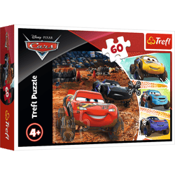 Puzzle 60 Zygzak Mcqueen z przyjaciółmi Cars 3 17327