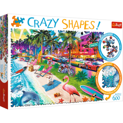 Puzzle 600 Crazy Shapes Plaża w Miami 11132