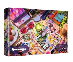 Puzzle 600 Flamingo - Mój mały świat TREFL