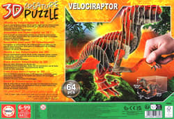 Galeria - zdjęcie nr. 2 - Puzzle 64 3D Dinozaury Welociraptor 111491