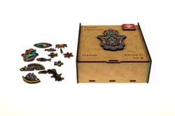 Galeria - zdjęcie nr. 2 - Puzzle 90 drewniane A4 Hamsa