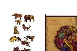 Galeria - zdjęcie nr. 3 - Puzzle 90 drewniane A4 Lew