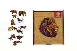 Galeria - zdjęcie nr. 4 - Puzzle 90 drewniane A4 Lew