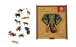 Galeria - zdjęcie nr. 3 - Puzzle 90 drewniane A4 Słoń