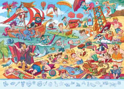 Galeria - zdjęcie nr. 3 - Puzzle 90 obserwacyjne z lupą Plaża