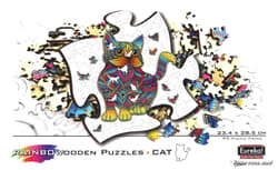 Galeria - zdjęcie nr. 2 - Puzzle 99 drewniane kolorowe Kot
