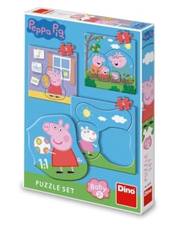 Puzzle Baby 3w1 Świnka Peppa