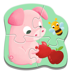 Galeria - zdjęcie nr. 2 - Puzzle Baby Classic Bobaskowe zwierzątka 36135