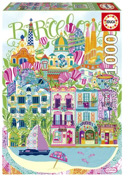 Puzzle Barcelona / Hiszpania Car Pintos 1000 el 114120