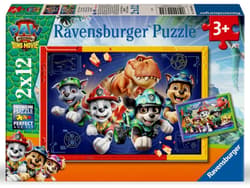 Puzzle dla dzieci 2D: Psi Patrol Dino Movie 2x12el
