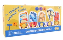 Puzzle dla dzieci edukacyjne pociąg