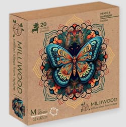 Puzzle drewniane 206 Milliwood Motyl