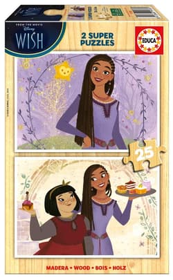 Puzzle drewniane 2x25 Życzenie