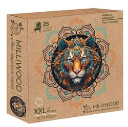 Puzzle drewniane 400 Milliwood Tygrys