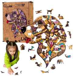 Puzzle drewniane eko 125 Wierny Sirko A3