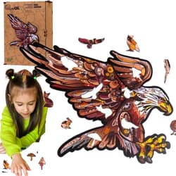 Puzzle drewniane eko 68 Orzeł karpacki A4