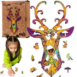Puzzle drewniane eko 95 Szlachetny jeleń A3