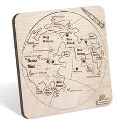 Puzzle drewniane Księżyc - książę wśród satelitów