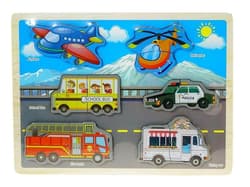 Puzzle drewniane Pojazdy