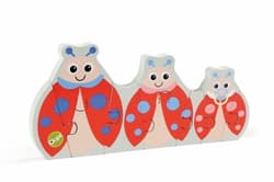 Puzzle dwustronne drewniane Biedronka