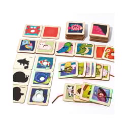 Puzzle Edukacyjne dopasuj kształty i cienie zwierzątka