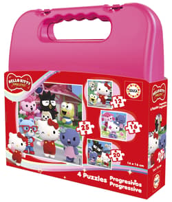 Puzzle Hello Kitty walizka 12 + 16 + 20 + 25  114117