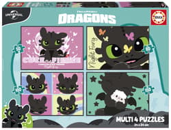 Puzzle Jak wytresować smoka 50 + 80 + 100 + 150 114279
