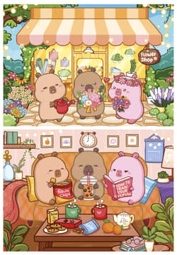 Galeria - zdjęcie nr. 2 - Puzzle Kapibary 2 x 48 el 114283