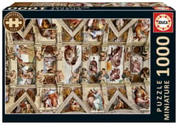 Puzzle Kaplica Sykstyńska Michał Anioł miniatura 1000 el 114126