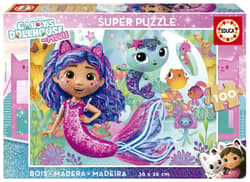Puzzle Koci Domek Gabi drewniane 100 el 114271