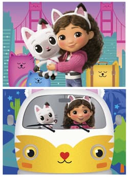 Galeria - zdjęcie nr. 2 - Puzzle Koci Domek Gabi drewniane 2 x 25 el 114269