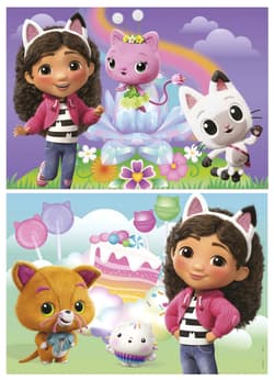 Galeria - zdjęcie nr. 2 - Puzzle Koci Domek Gabi drewniane 2 x 50 el 114270