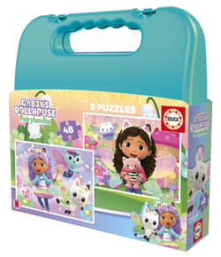 Puzzle Koci Domek Gabi walizka 2 x 48 el 114268