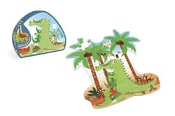 Puzzle konturowe Krokodyl 36 elementów Scratch