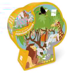 Puzzle konturowe Safari 60 elementów Scratch