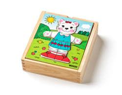 Puzzle „Kotek – garderoba”, 18 elementów 90019