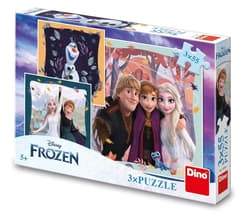 Puzzle Kraina Lodu Radosny Dzień 3x55el