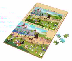 Galeria - zdjęcie nr. 2 - Puzzle magnetyczne i gra obserwacyjna 2w1 Rycerze 80 elementów Scratch