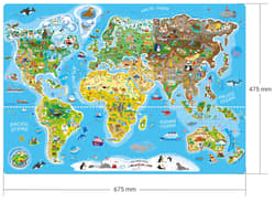 Galeria - zdjęcie nr. 3 - Puzzle – Mapa świata, 160 elementów – AN 91682