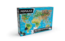 Puzzle – Mapa świata, 160 elementów – AN 91682